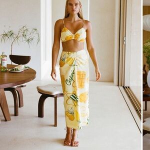 Sabo skirt set in Amalfi citrus